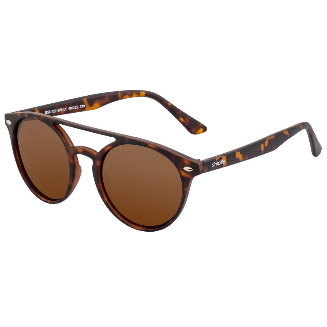 Simplify Finley Polarized Sunglasses - Tortoise/Brown  - SSU122-BN