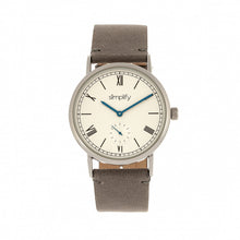 Load image into Gallery viewer, Simplify The 5100 Leather-Band Watch - Charcoal/White - SIM5103
