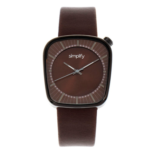 Simplify The 6800 Leather-Band Watch - SIM6805