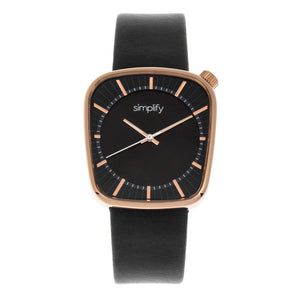 Simplify The 6800 Leather-Band Watch