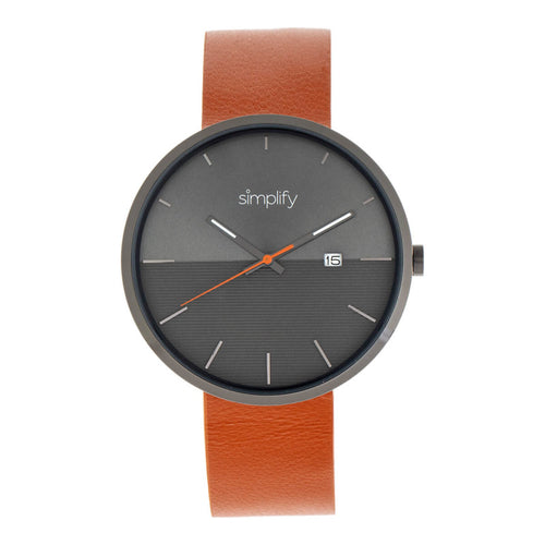 Simplify The 6400 Leather-Band Watch w/Date - SIM6405