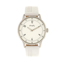 Load image into Gallery viewer, Simplify The 5700 Leather-Band Watch - White - SIM5701
