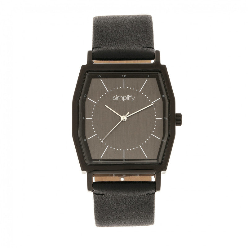 Simplify The 5400 Leather-Band Watch