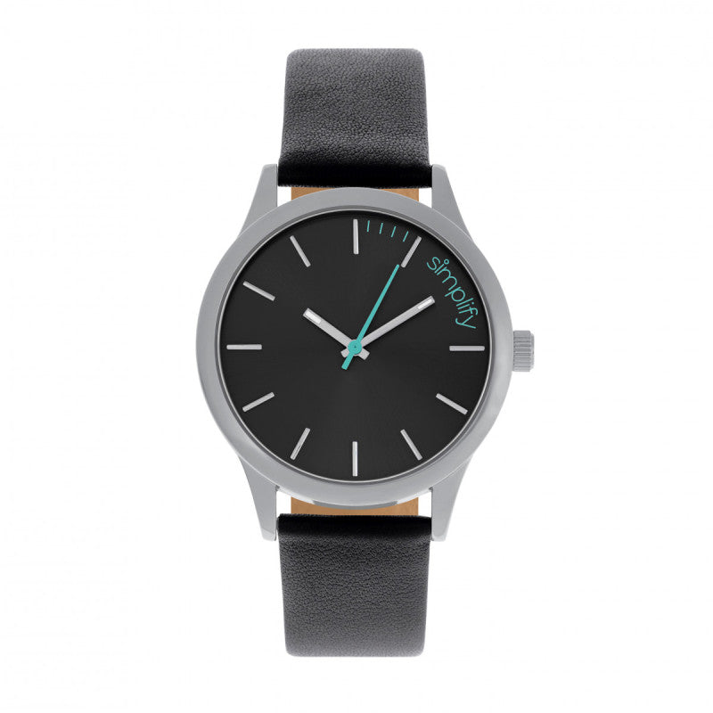 Simplify The 2400 Leather-Band Unisex Watch