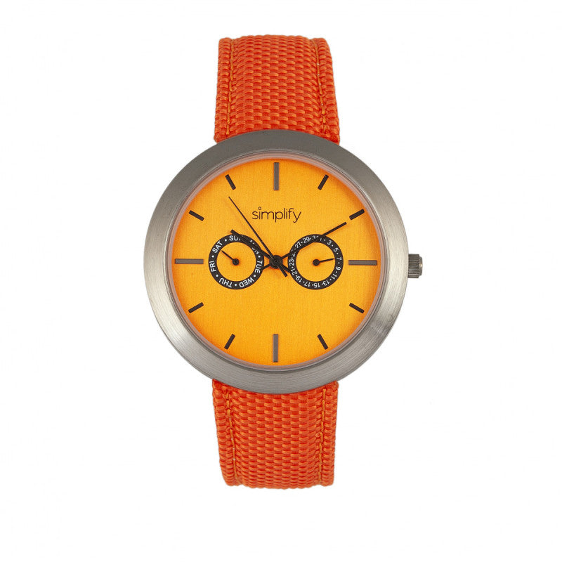 Simplify The 6100 Canvas-Overlaid Strap Watch w/ Day/Date