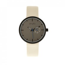 Load image into Gallery viewer, Simplify The 3900 Leather-Band Watch w/ Date - Eggshell - SIM3905
