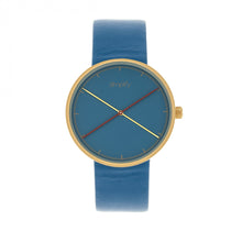 Load image into Gallery viewer, Simplify The 4100 Leather-Band Watch - Gold/Blue - SIM4107
