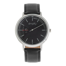 Load image into Gallery viewer, Simplify The 6500 Leather-Band Watch - Black - SIM6502
