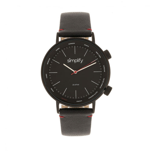 Simplify The 3300 Leather-Band Watch - SIM3306