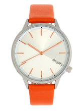 Load image into Gallery viewer, Simplify The 6700 Series Strap Watch - Orange/Silver - SIM6703

