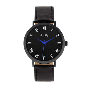 Simplify The 2900 Leather-Band Watch