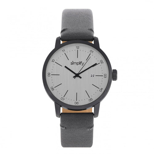 Simplify The 2500 Leather-Band Men's Watch w/ Date - SIM2505