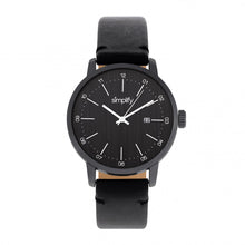 Load image into Gallery viewer, Simplify The 2500 Leather-Band Men&#39;s Watch w/ Date - Black - SIM2502
