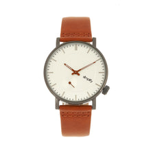 Load image into Gallery viewer, Simplify The 3600 Leather-Band Watch - Silver/Orange - SIM3603
