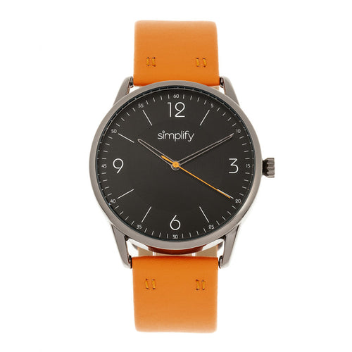 Simplify The 6300 Leather-Band Watch - SIM6305
