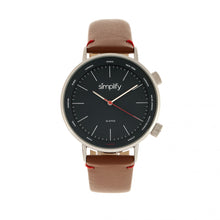 Load image into Gallery viewer, Simplify The 3300 Leather-Band Watch - Brown/Navy - SIM3303
