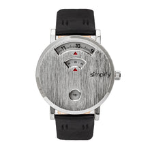 Load image into Gallery viewer, Simplify The 7000 Leather-Band Watch - Silver/Black - SIM7001

