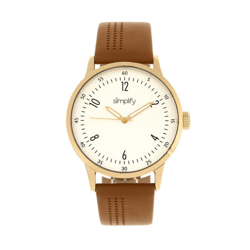Simplify The 5700 Leather-Band Watch - SIM5704