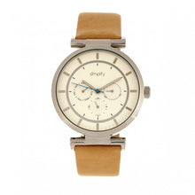 Load image into Gallery viewer, Simplify The 4800 Leather-Band Watch w/Day/Date - Khaki/Silver - SIM4805
