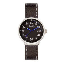 Load image into Gallery viewer, Simplify The 7100 Leather-Band Watch w/Date - Black - SIM7103
