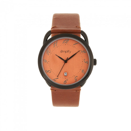 Simplify The 4900 Leather-Band Watch w/Date - SIM4905
