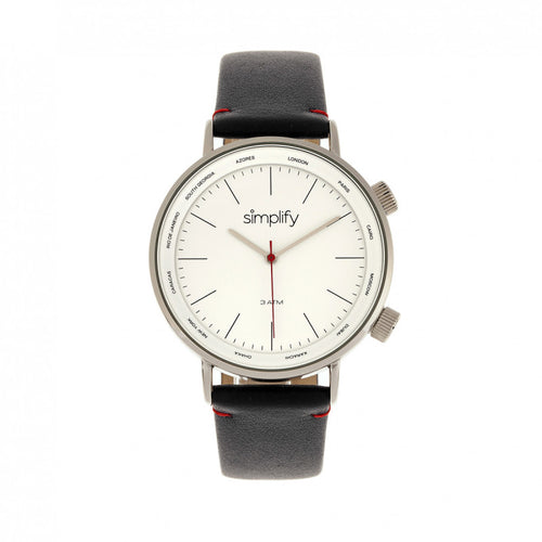 Simplify The 3300 Leather-Band Watch - SIM3301