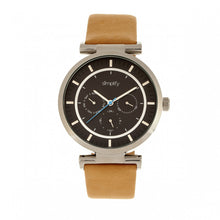 Load image into Gallery viewer, Simplify The 4800 Leather-Band Watch w/Day/Date - Khaki/Black - SIM4806
