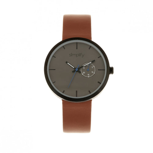 Simplify The 3900 Leather-Band Watch w/ Date - SIM3904