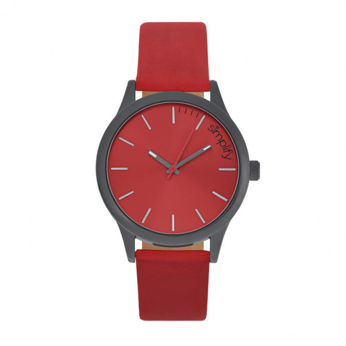 Simplify The 2400 Leather-Band Unisex Watch - SIM2405