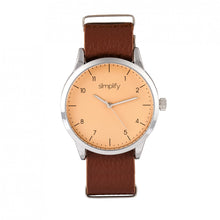 Load image into Gallery viewer, Simplify The 5600 Leather-Band Watch - Nude/Light Brown - SIM5604
