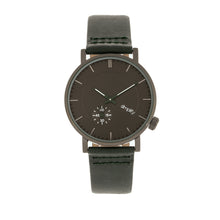 Load image into Gallery viewer, Simplify The 3600 Leather-Band Watch - Charcoal/Green - SIM3606

