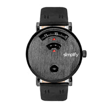 Load image into Gallery viewer, Simplify The 7000 Leather-Band Watch - Black - SIM7004
