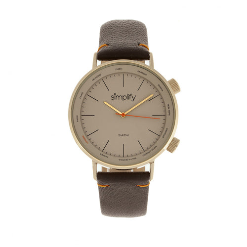 Simplify The 3300 Leather-Band Watch - SIM3305